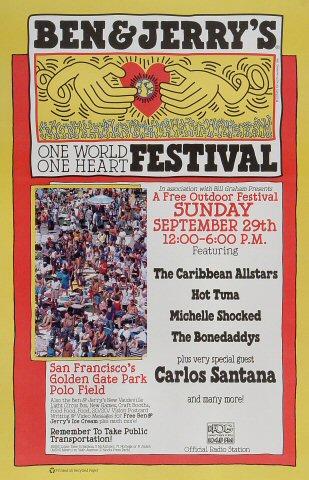 Ben and Jerry's One World One Heart Festival Poster