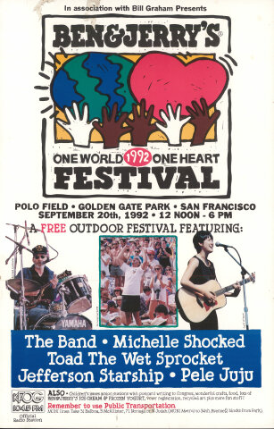 Ben and Jerry's One World One Heart Festival Poster