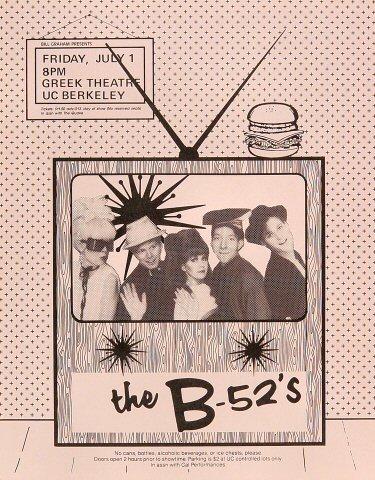 The B-52's Handbill