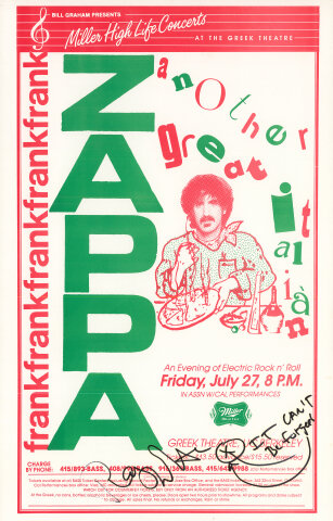 Frank Zappa Poster