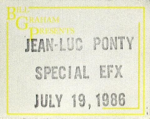 Jean-Luc Ponty Backstage Pass