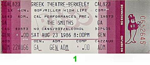 The Smiths Vintage Ticket