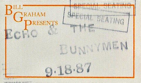 Echo & the Bunnymen Backstage Pass