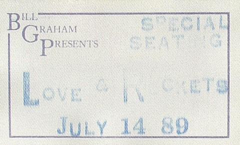 Love and Rockets Backstage Pass