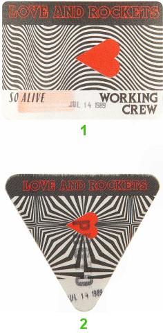 Love and Rockets Backstage Pass