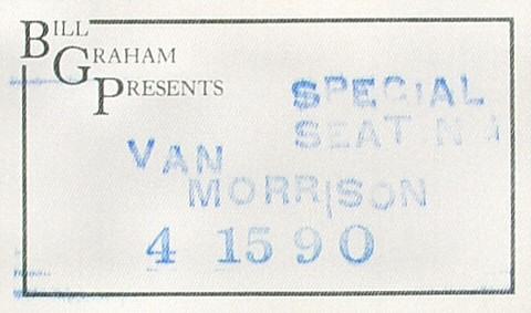 Van Morrison Backstage Pass