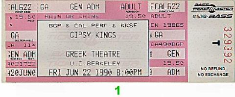 Gipsy Kings Vintage Ticket