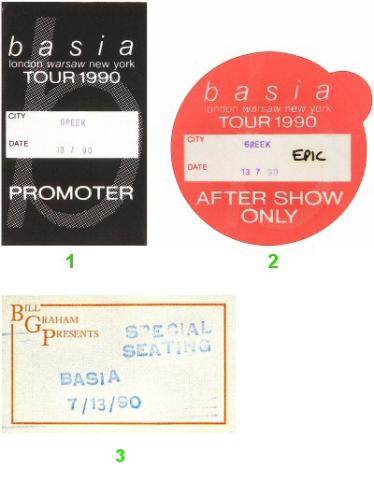 Basia Backstage Pass