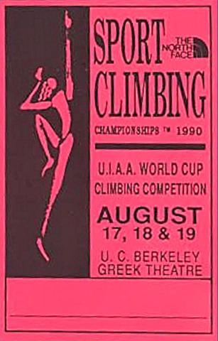 The World Cup Sport Climbing Championships 1990 Handbill