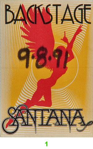 Santana Backstage Pass