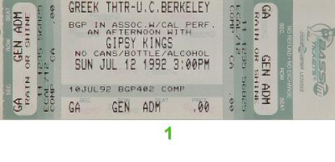Gipsy Kings Vintage Ticket