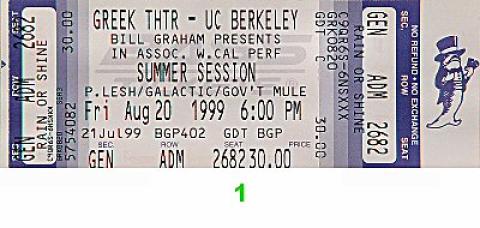 Phil Lesh & Friends Vintage Ticket