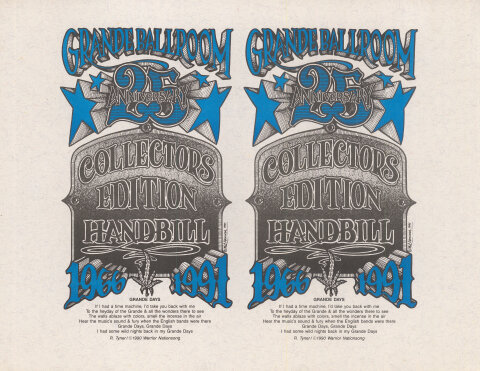 25th Anniversary Handbill