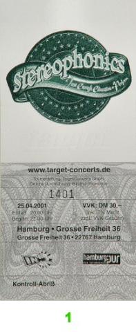 Stereophonics Vintage Ticket