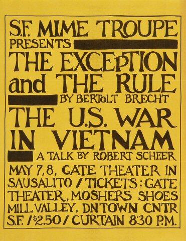 San Francisco Mime Troupe Handbill