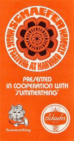 Schaefer Music Festival Handbill
