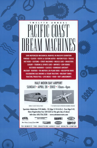 12 Annual Pacific Coast Dream Machines Poster