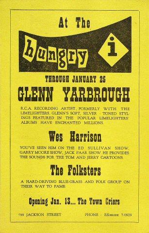 Glenn Yarbrough Handbill