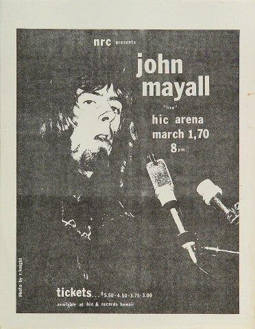 John Mayall Handbill