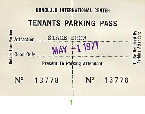 Elton John Backstage Pass