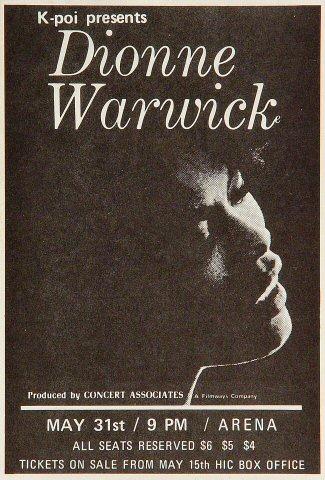 Dionne Warwick Handbill