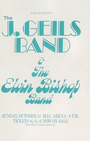 J. Geils Band Handbill