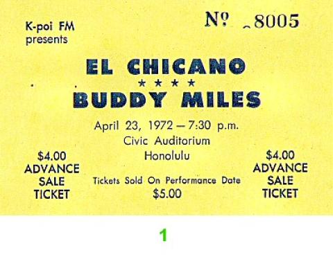 El Chicano Vintage Ticket