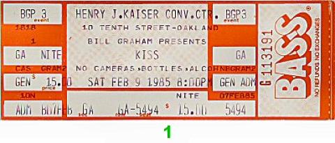 Kiss Vintage Ticket
