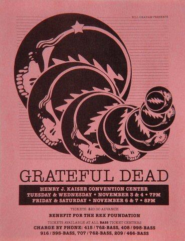 Grateful Dead Handbill