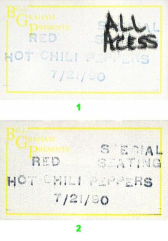 Red Hot Chili Peppers Backstage Pass