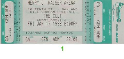 The Cult Vintage Ticket