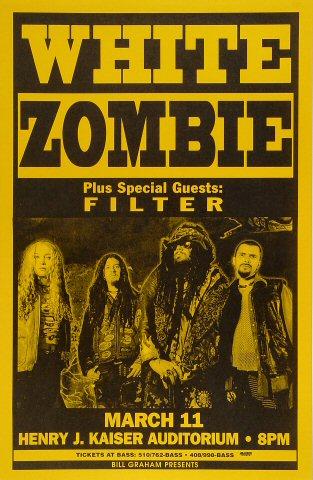 WHITE ZOMBIE & THE RAMONES ポスター White Zombie Vintage Concert Poster from Henry J. Kaiser