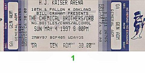 The Orb Vintage Ticket