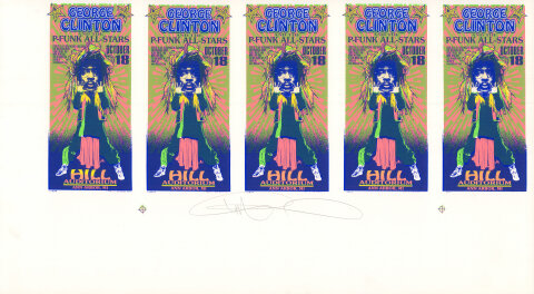 George Clinton & the P-Funk All-Stars Vintage Concert Silkscreen