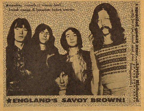 Savoy Brown Handbill