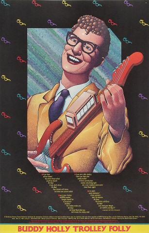 Buddy Holly Trolley Folley Poster
