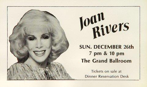 Joan Rivers Handbill