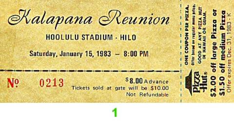Kalapana Vintage Ticket
