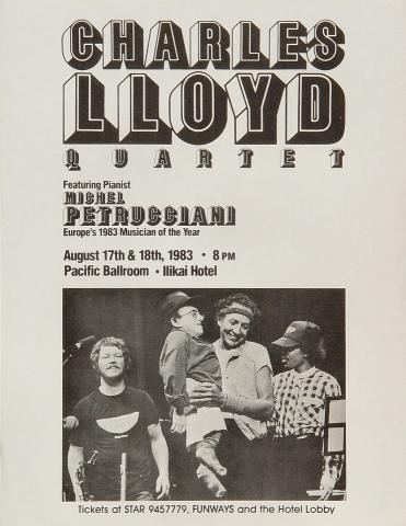 Charles Lloyd Quartet Handbill