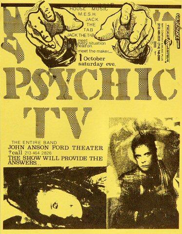 Psychic TV Handbill