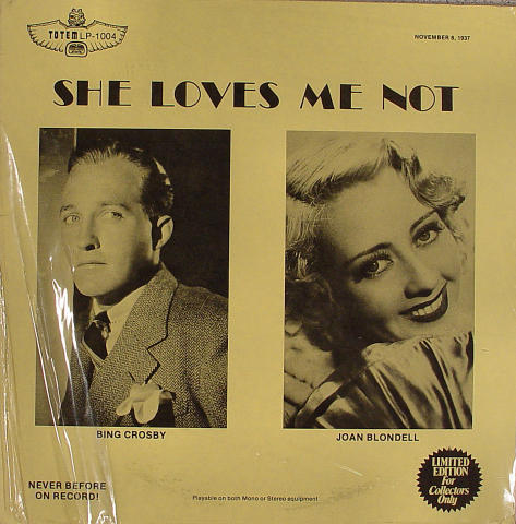 Bing Crosby Vinyl 12"