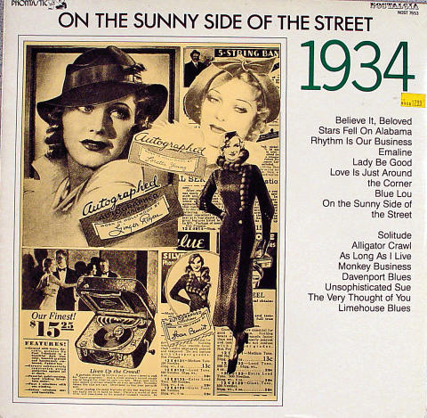 On The Sunny Side Of The Street: 1934 Vinyl 12"
