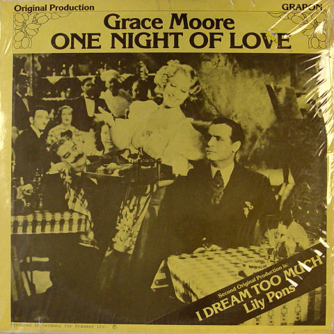One Night Of Love / I Dream Too Much Vinyl 12"