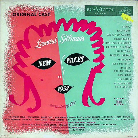New Faces of 1952 Vinyl 12"