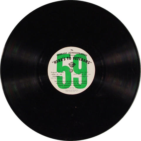 Here's To Veterans Program No. 756/757 Vinyl 12"