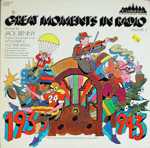 Great Moments In Radio Vol. 2  Narrated By Jack Benny Vinyl 12"
