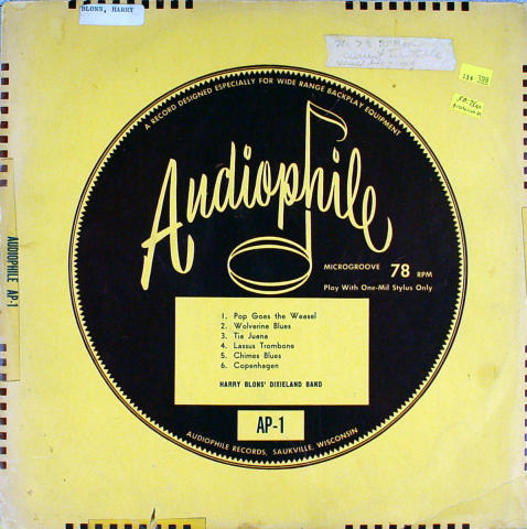 Harry Blons' Dixieland Band Vinyl 12"