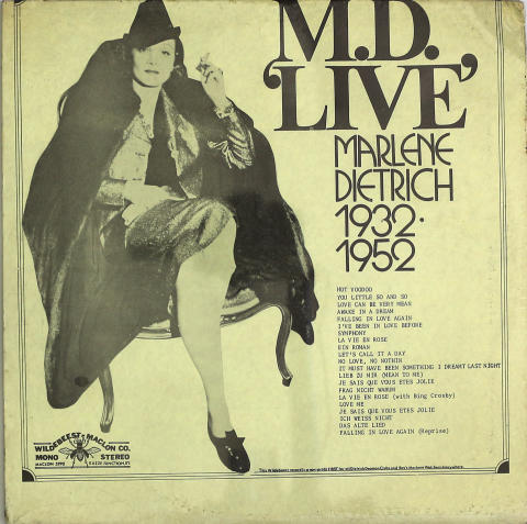 Marlene Dietrich Vinyl 12"
