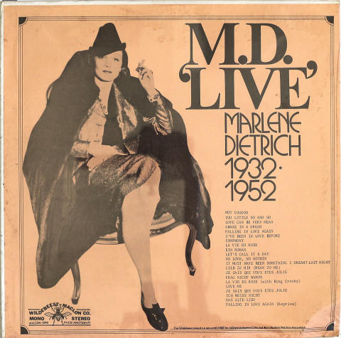 Marlene Dietrich Vinyl 12"
