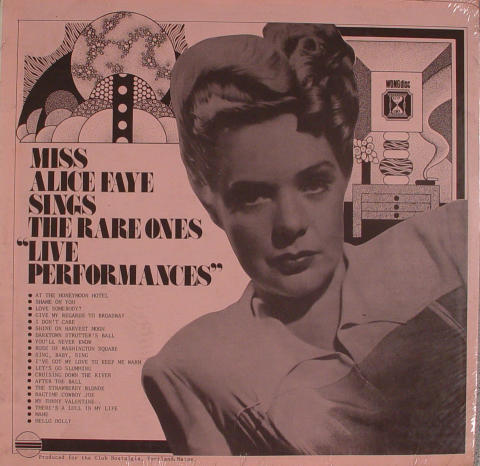 Alice Faye Vinyl 12"